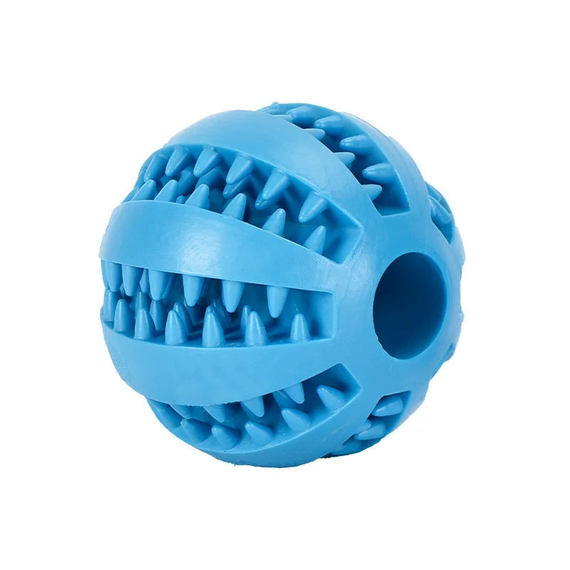 Pet Elastic Toy Ball Bite Resistant Molar Chew Ball Teeth Cleaning Leak Food Ball Interactive Self Play Boredom Relief Training