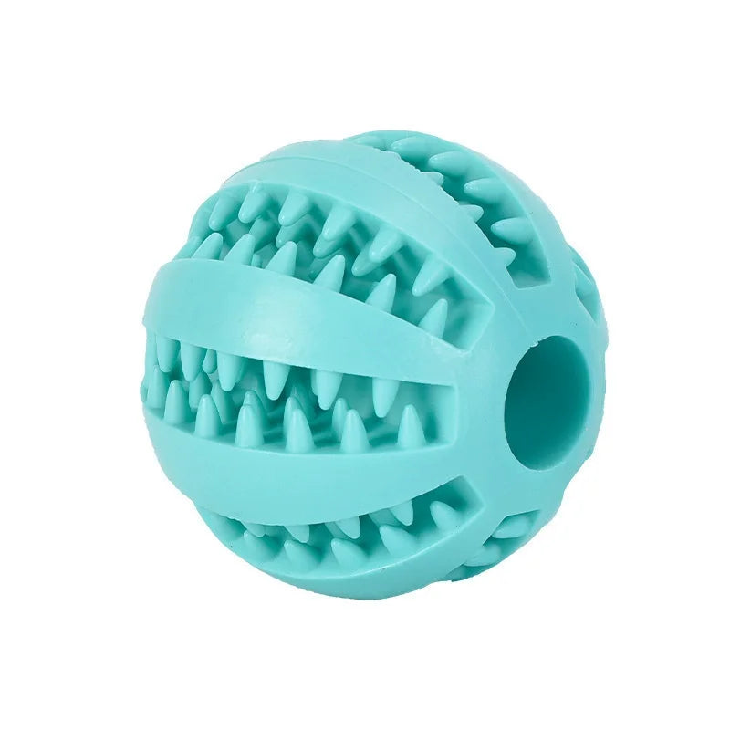 Pet Elastic Toy Ball Bite Resistant Molar Chew Ball Teeth Cleaning Leak Food Ball Interactive Self Play Boredom Relief Training